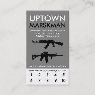 uptown marksman loyalty card