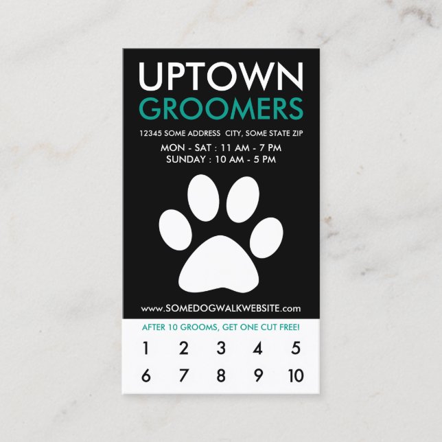 uptown pet grooming loyalty (Front)