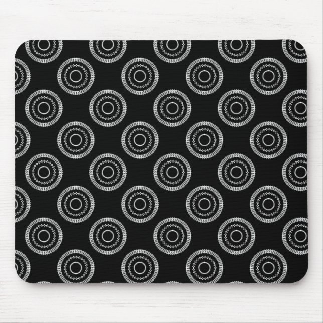 Uptown Posh Mousepad, Metallic Grey Mouse Pad (Front)