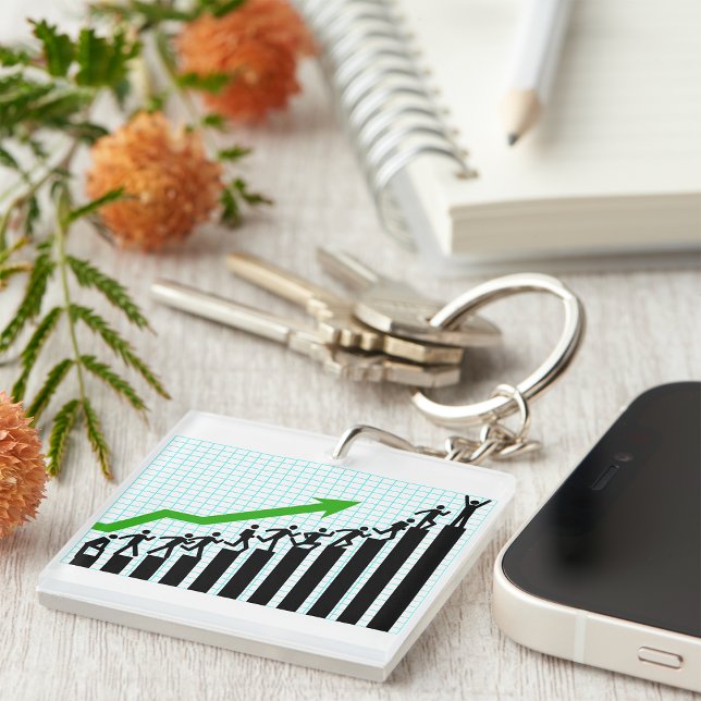 Upward Trend Graph Keychain (Creator Uploaded)