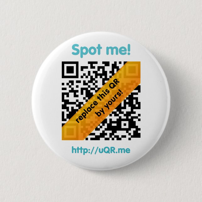 uQR.me button (Front)