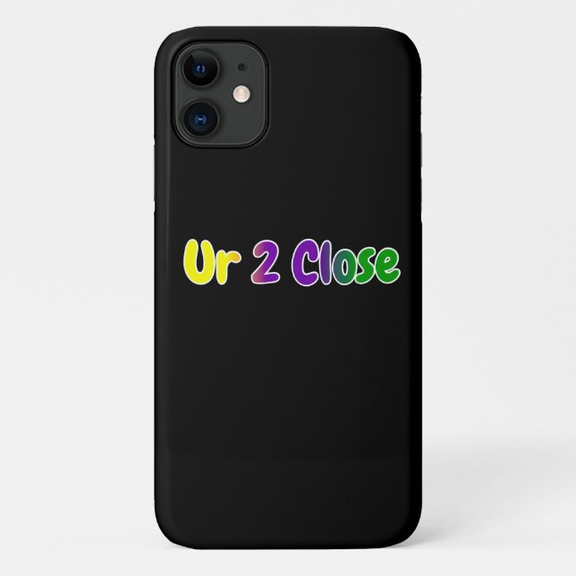 Ur 2 Close Mardi Gras Colours Case-Mate iPhone Case (Back)