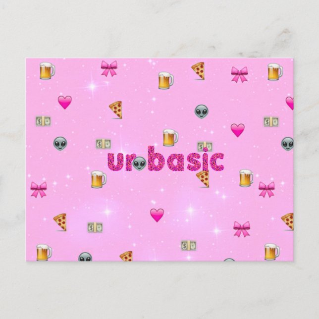 Ur Basic/Emoji Postcard (Front)