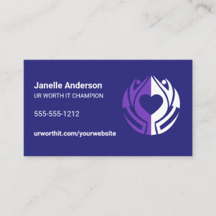 UR WORTH IT Referral Card Blue