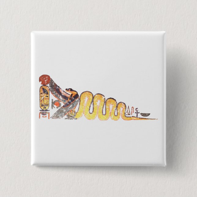 Uraeus 15 Cm Square Badge (Front)