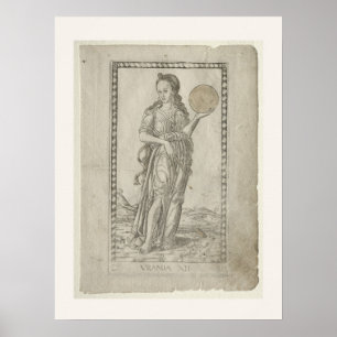 Urania - Renaissance Astronomy Art by Tarocchi Poster