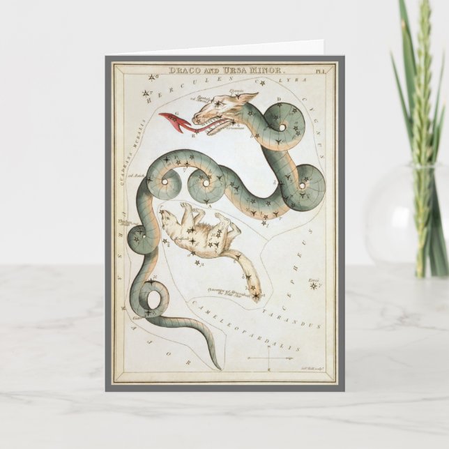 Urania's Mirror, Vintage Astronomy Celestial Map Card (Front)