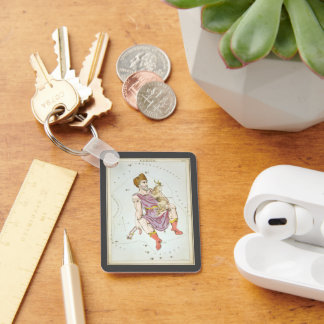 Urania's Mirror, Vintage Astronomy Celestial Map Key Ring