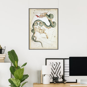 Urania's Mirror, Vintage Astronomy Celestial Map Poster