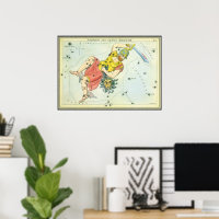 Urania's Mirror, Vintage Astronomy Celestial Map
