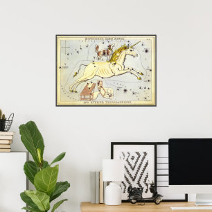 Urania's Mirror, Vintage Astronomy Celestial Map Poster