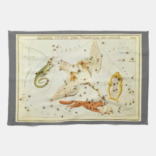 Urania's Mirror, Vintage Astronomy Celestial Map Tea Towel