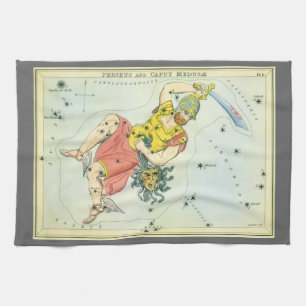 Urania's Mirror, Vintage Astronomy Celestial Map Tea Towel
