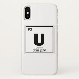 Uranium chemical element symbol chemistry formula Case-Mate iPhone case
