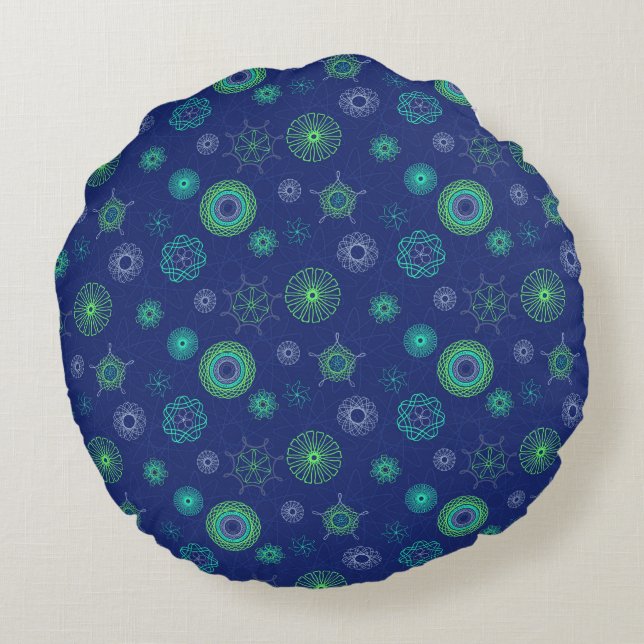 Uranium Glow Round Cushion (Back)