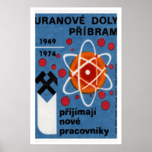 Uranium Mining - Matchbox Print - Czech Wall Art