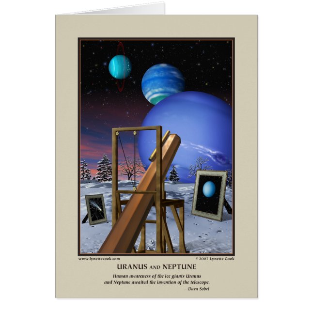Uranus and Neptune Card (Front)