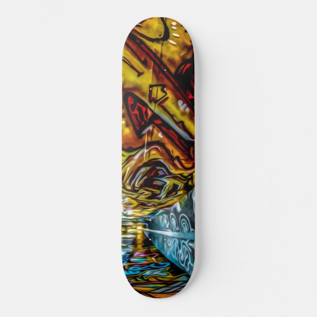 Urba Graffiti Wall Art Skateboard (Front)