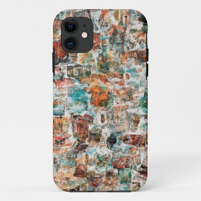 Urban Abstract Collage Mobile Case (Back)