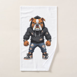 Urban Alpha Bulldog � Street Style Mascot Hand Towel