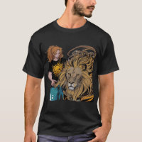 Urban Anime Fantasy Lion Graphic T-Shirt