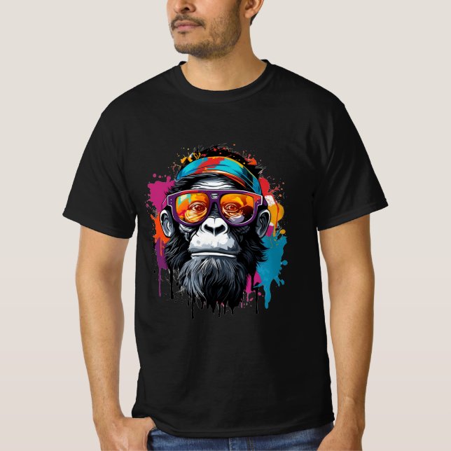 Urban Ape: Graffiti Colorful T-shirt Art (Front)