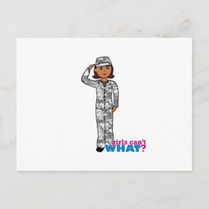 Urban Army Girl Postcard