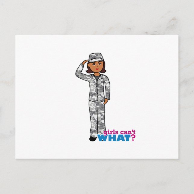 Urban Army Girl Postcard (Front)
