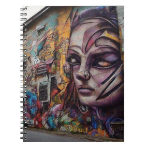 Urban Art on Abandoned Building Notebook
