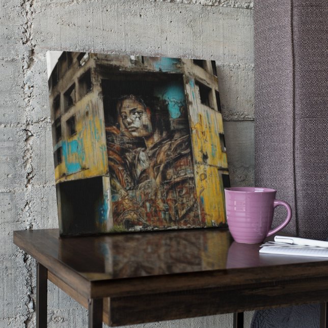 Urban Art on Abandoned Building Poster (Creator Uploaded)