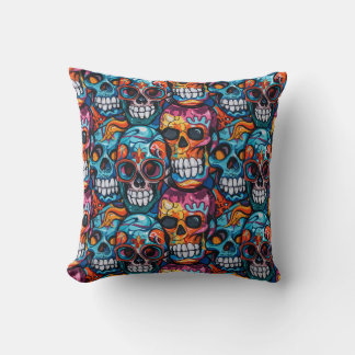 Urban Art Skull Pillow Design A56