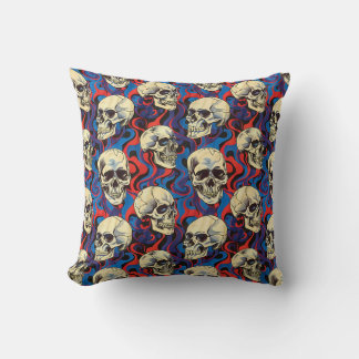 Urban Art Skull Pillow Design, Cojín B54