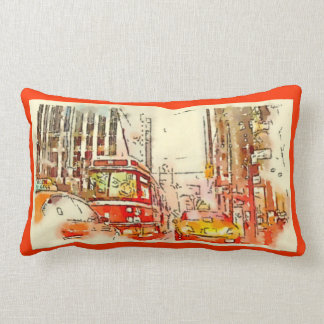 Urban Art, Throw Pillow, Toronto Lumbar Cushion