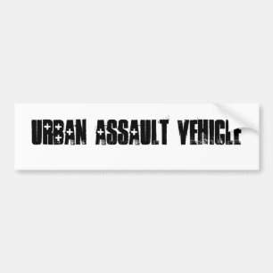Urban assault vehicle bumper sticker