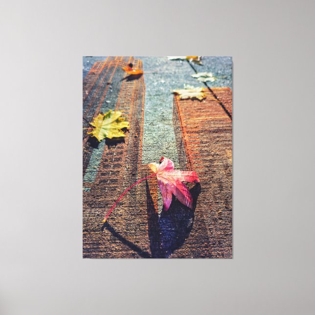 Urban Autumn Abstract Canvas Print (Front)