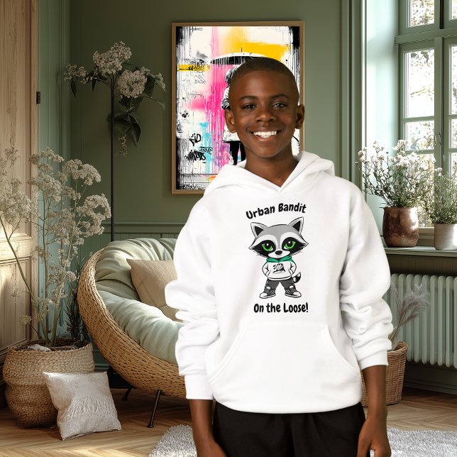 Urban Bandit Hoodie - Streetwise Racoon  (Creator Uploaded)