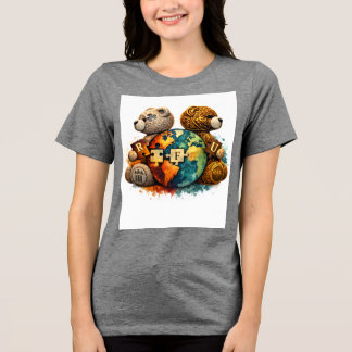 Urban Bear Graphic T-Shirt Tri-Blend Shirt