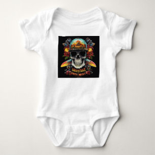 Urban Beats: DJ in the Cityscape Baby Bodysuit