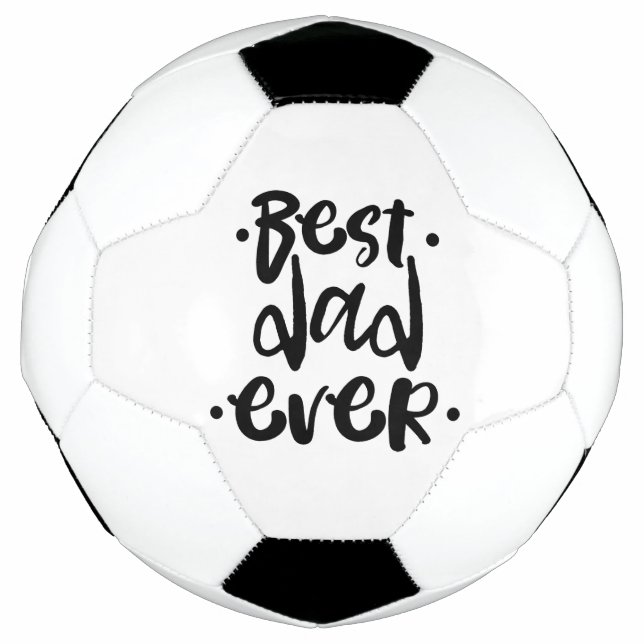 Urban Best Dad Ever No Photo Father's Day Gift Soccer Ball (Front)