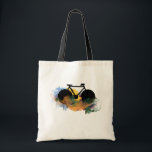 urban bike-art graphic illustration tote bag<br><div class="desc">A cool graffiti style bike digital illustration. You can use the 'customise it' button to change the red background colour</div>