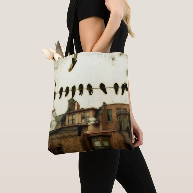 Urban Birds Tote Bag (Close Up)