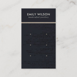 URBAN BLACK KRAFT DOTS 3 STUD EARRING DISPLAY CARD