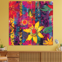 Urban Bloom – Vivid Graffiti Flower Explosion