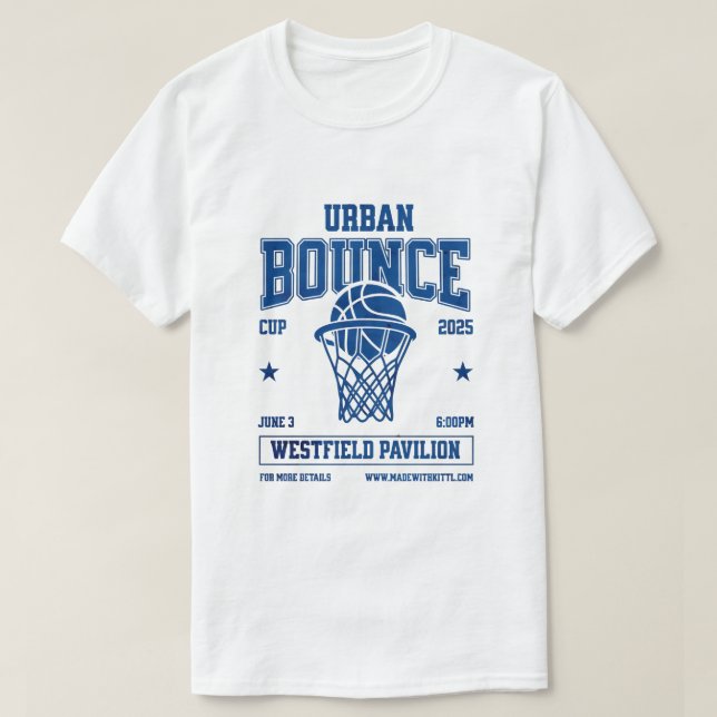 Urban Bounce Cup 2025 Basketball Event T-Shirt (Design Front)