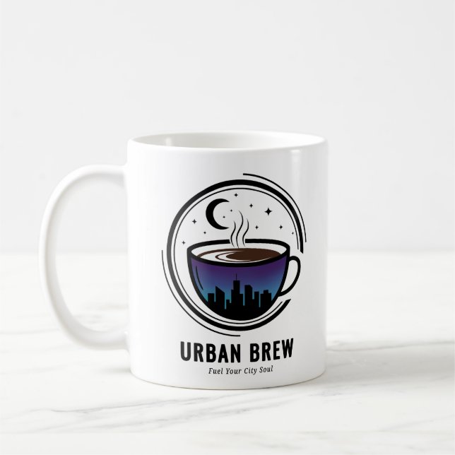 Urban Brew City Skyline Coffee Coffee Mug (Left)