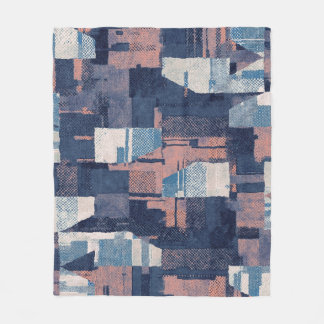 Urban Broken: Abstract Graphic Seamless. Fleece Blanket