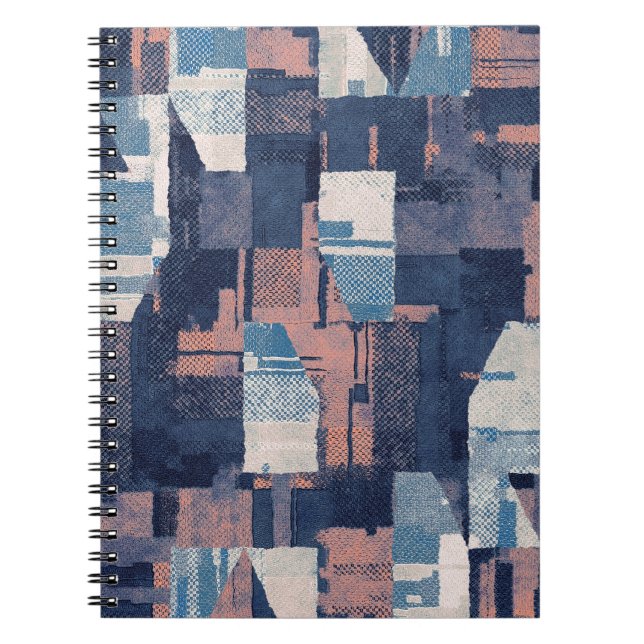 Urban Broken: Abstract Graphic Seamless. Notebook (Front)
