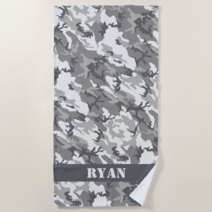 Urban Camo Beach Towel