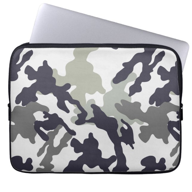 Urban Camo Pattern Laptop Sleeve (Front)