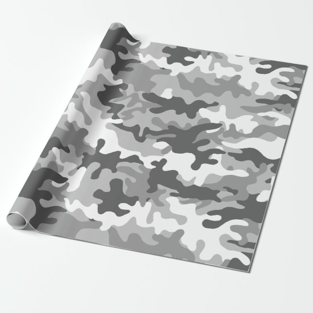 "URBAN CAMO" WRAPPING PAPER (Unrolled)
